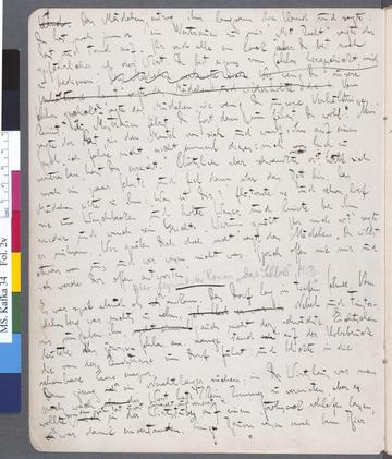 First page of the manuscript of The Castle. First page of the manuscript of The Castle.